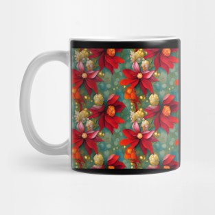 dreamy floral christmas Mug